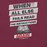 When All Else Fails Christian Bible Verse T-Shirt